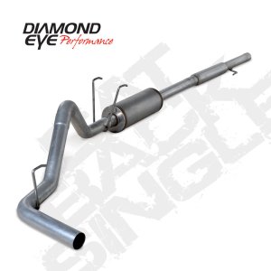 Dodge 1500 Performance Exhaust - Diamond Eye Performance - Catback Single 409 Stainless Steel - `06-`08